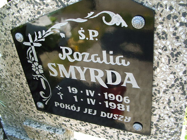 Rozalia Smyrda 1906 Lewin Brzeski - Grobonet - Wyszukiwarka osób pochowanych