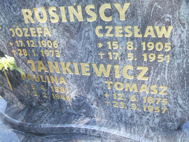 Paulina Jankiewicz 1881 Lewin Brzeski - Grobonet - Wyszukiwarka osób pochowanych