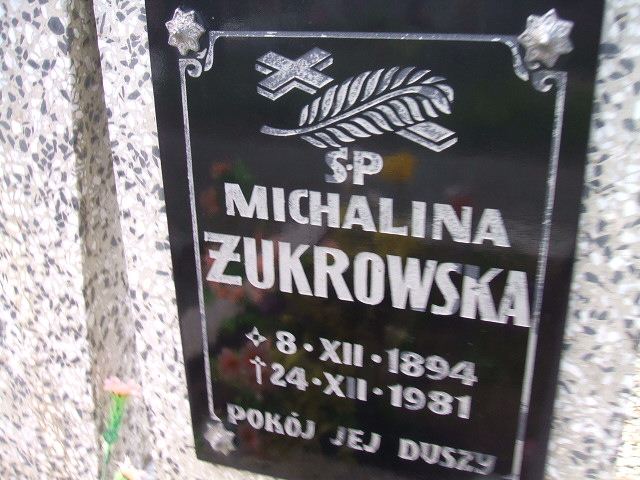 Michalina Żukrowska 1894 Lewin Brzeski - Grobonet - Wyszukiwarka osób pochowanych