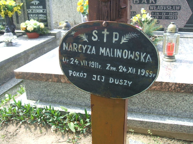 Narcyza Malinowska 1911 Lewin Brzeski - Grobonet - Wyszukiwarka osób pochowanych