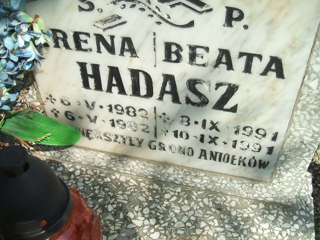 Beata Hadasz 1991 Lewin Brzeski - Grobonet - Wyszukiwarka osób pochowanych