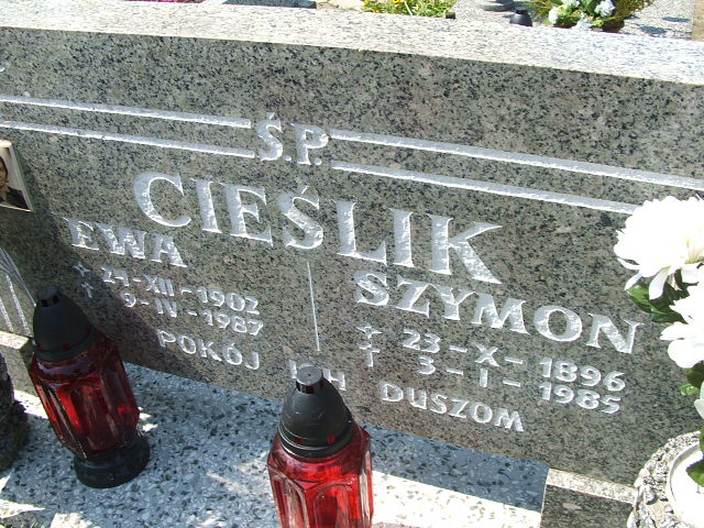 Ewa Cieślik 1902 Lewin Brzeski - Grobonet - Wyszukiwarka osób pochowanych