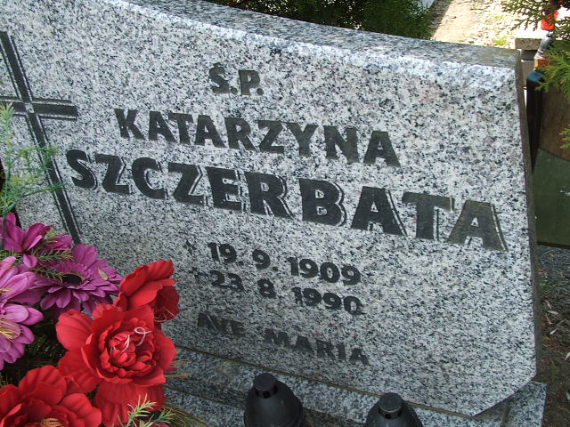 Katarzyna Szczerbata 1909 Lewin Brzeski - Grobonet - Wyszukiwarka osób pochowanych