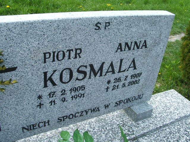  Kosmala 1907 Lewin Brzeski - Grobonet - Wyszukiwarka osób pochowanych