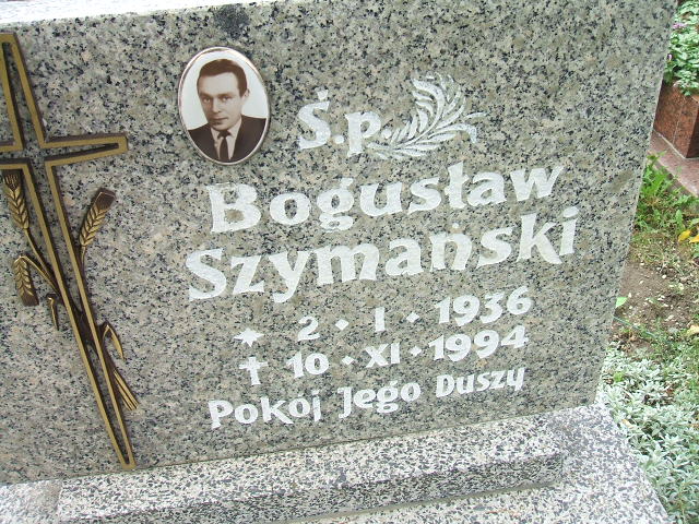 Bogusław Szymański 1936 Lewin Brzeski - Grobonet - Wyszukiwarka osób pochowanych