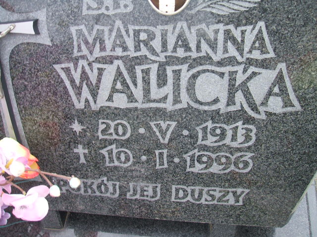 Grób Marianna Walicka