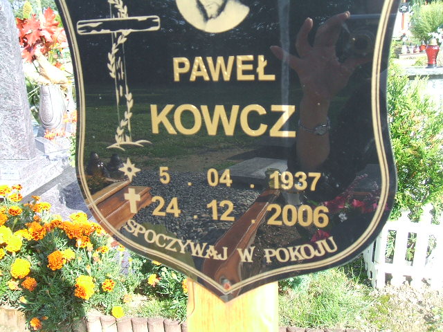 Paweł Kowcz 1937 Lewin Brzeski - Grobonet - Wyszukiwarka osób pochowanych