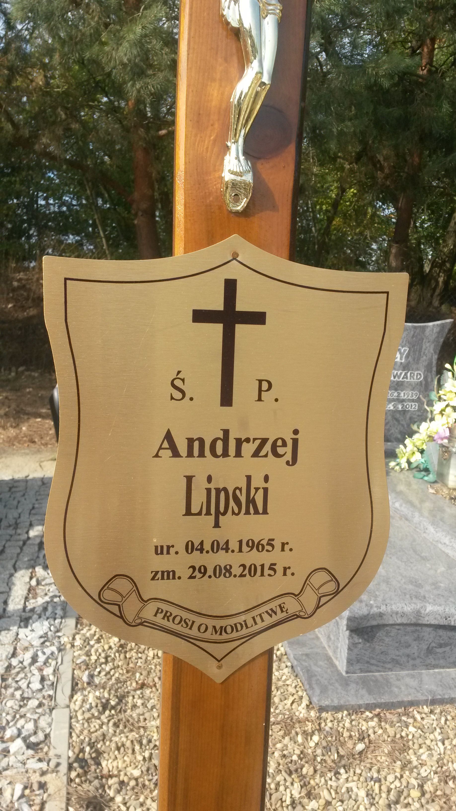 Andrzej Lipski 1965 Lewin Brzeski - Grobonet - Wyszukiwarka osób pochowanych